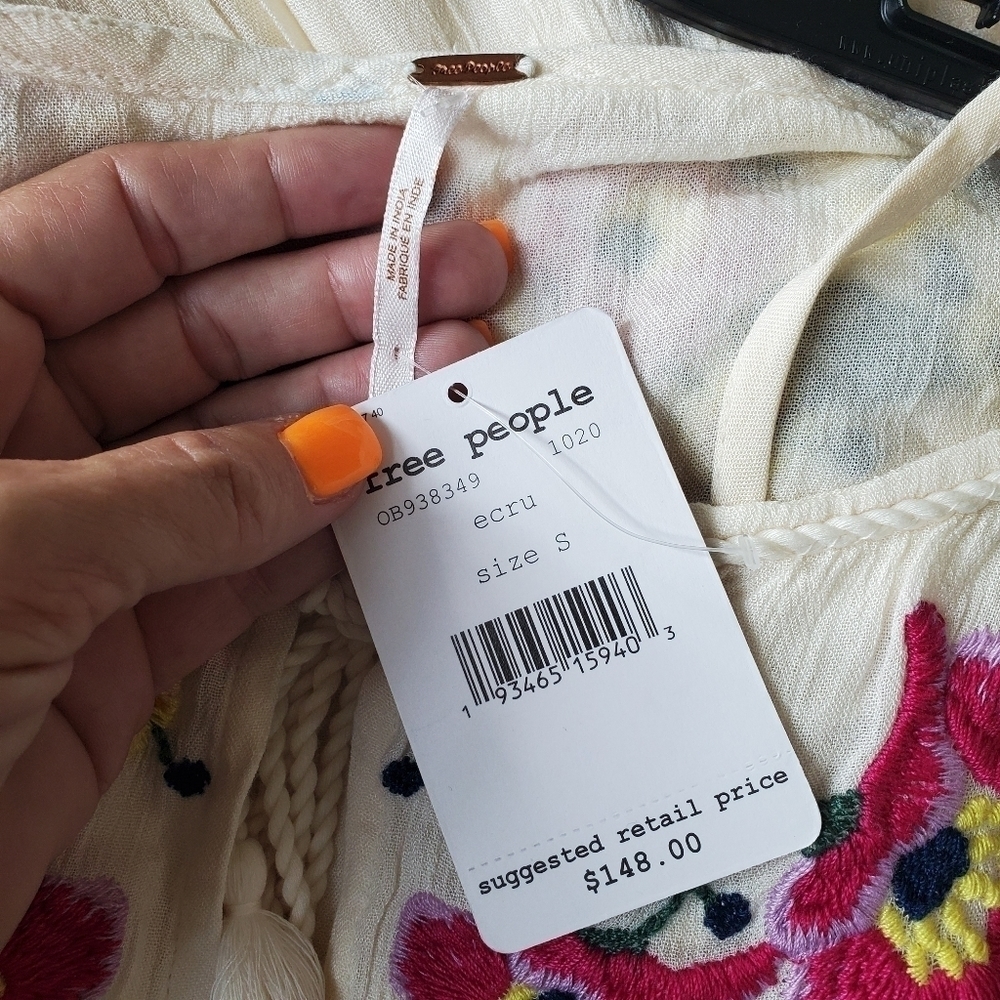 FREE PEOPLE Boho Embroidered Dress - Picture 7 of 8